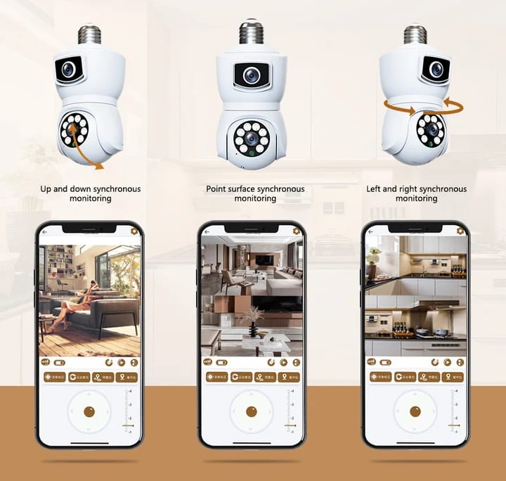 Dual Lens Smart WiFi CCTV Camera: Advanced Wireless Home Security System