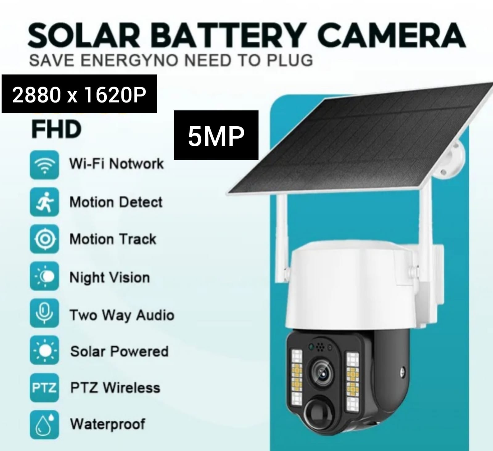 Solar & Smart WiFi CCTV Camera