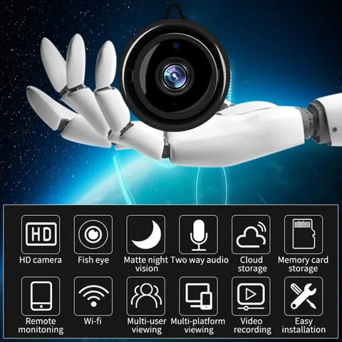 Mini Smart WiFi CCTV Camera: Wireless Home Security Solution