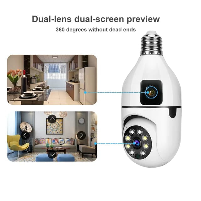 Dual Lens CCTV - Wifi Camera - Wifi Smart Camera - CCTV Camera Wifi - Home Security Camera - Smart Camera Wifi - CCTV Wifi - Security Camera For Home Wifi - Camera CCTV - Security Camera - Security Camera For Home