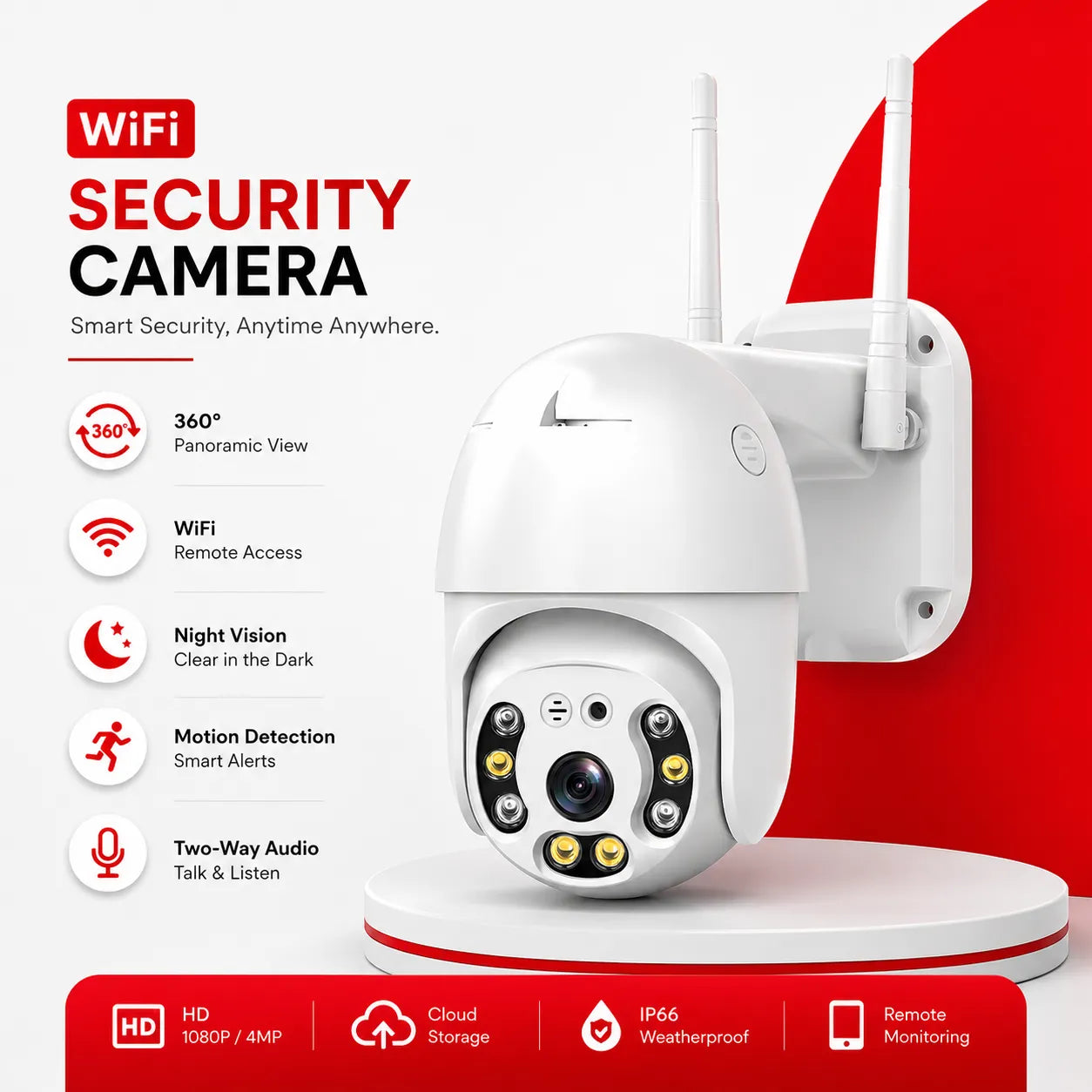 Smart WiFi CCTV Camera: Wireless Home & Outdoor Security Solutions