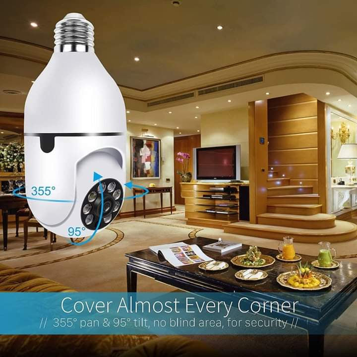 CCTV - 1080P Full HD CCTV Camera -CCTV Camera Wifi - Wifi Smart Camera - Wifi Camera -Home Security Camera - Smart Camera Wifi - CCTV Wifi - Wifi Camera Blub Socket - Security Camera For Home Wifi - Camera CCTV - Security Camera - Security Camera For Home
