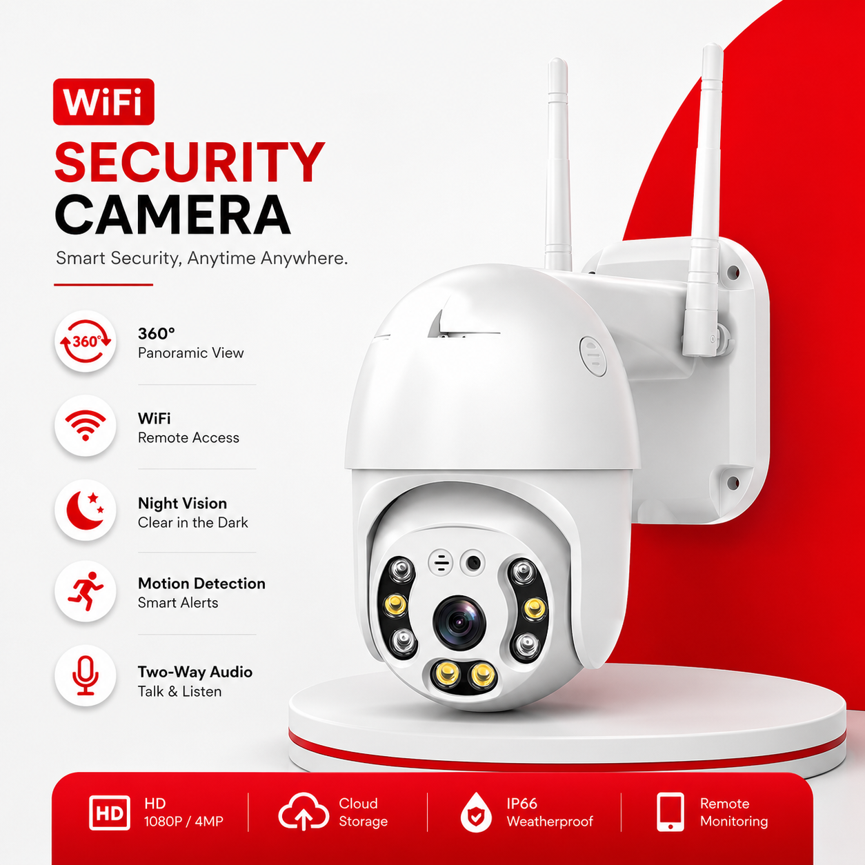 Smart WiFi CCTV Camera: Wireless Home & Outdoor Security Solutions